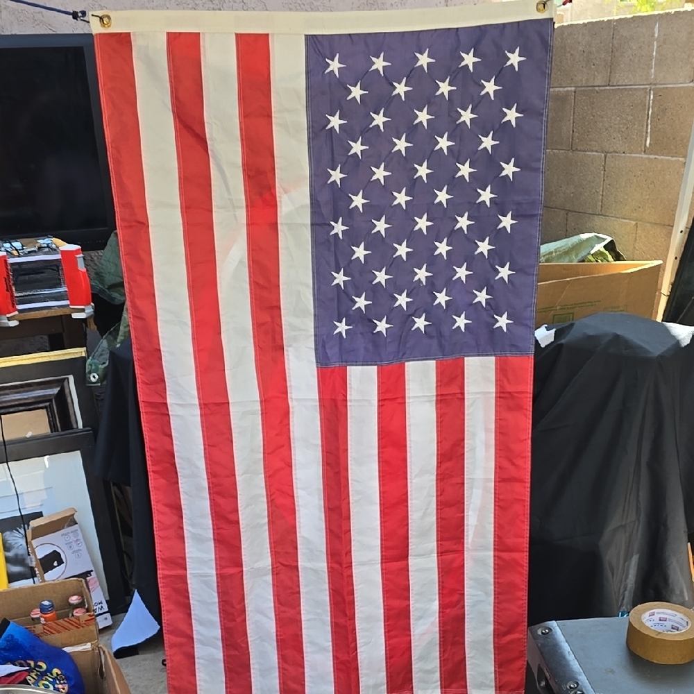 American Flag with Stars and Stripes
